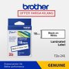 BROTHER TAPE 18MM TZE-241 BLACK ON WHITE