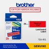 BROTHER TAPE 24MM TZE-451 BLACK ON RED