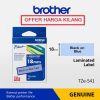 BROTHER TAPE 18MM TZE-541 BLACK ON BLUE