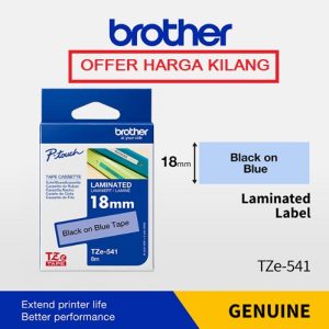 BROTHER TAPE 18MM TZE-541 BLACK ON BLUE