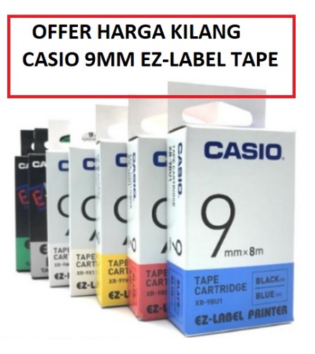 CASIO 9MM EZ-LABEL TAPE CASIO 9MM EZ-LABEL TAPE